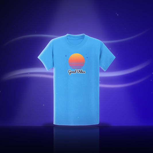 Custom printed T-shirt in Blue